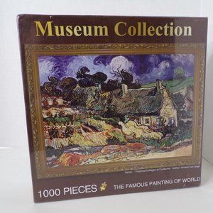 Museum Collection Puzzle 1000 Piece Thatched Cottages at Cordeville by Van Gogh